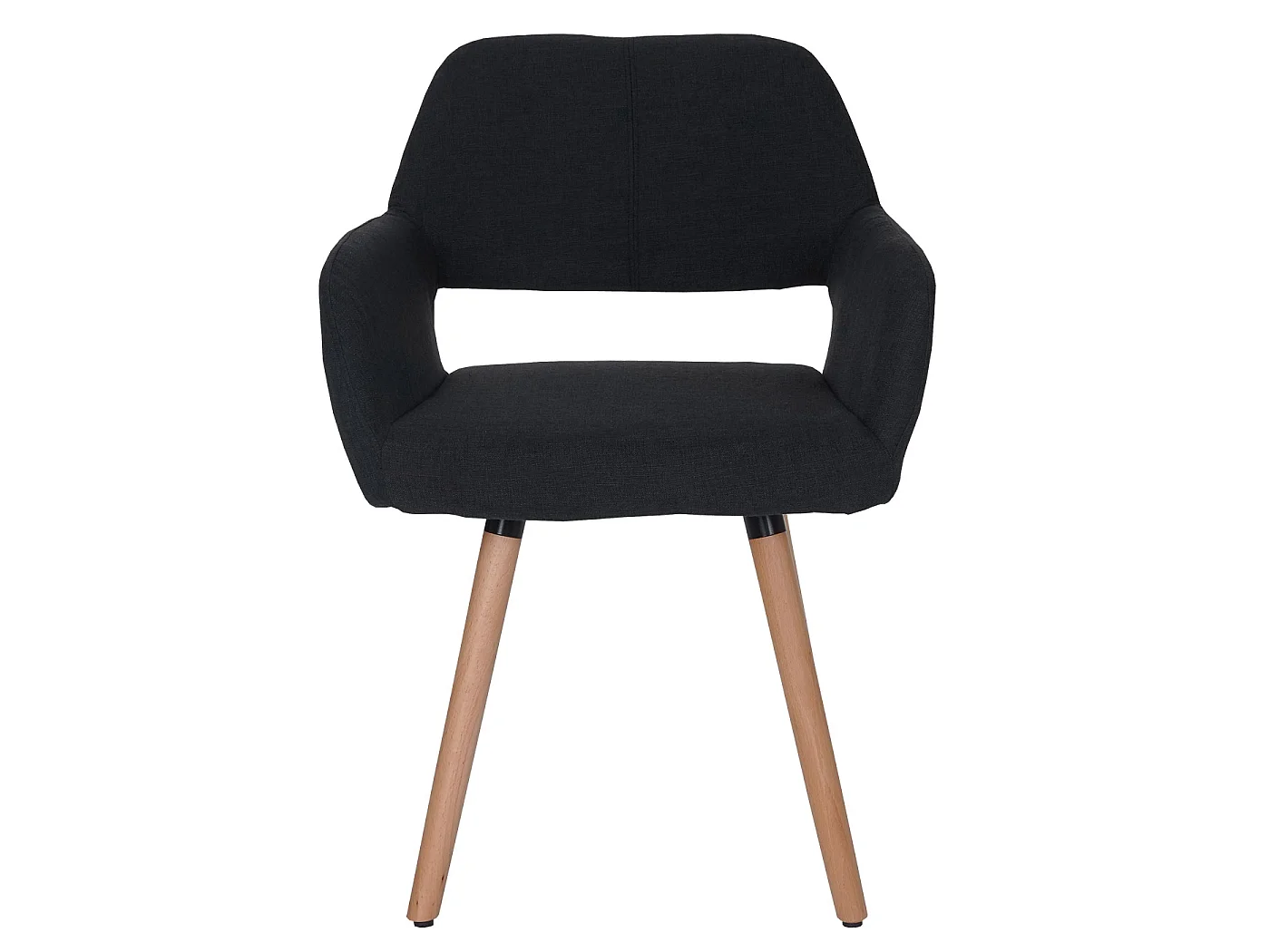 Chaise de salle à manger MCW-A50 II (lot de 6),  tissu, noir