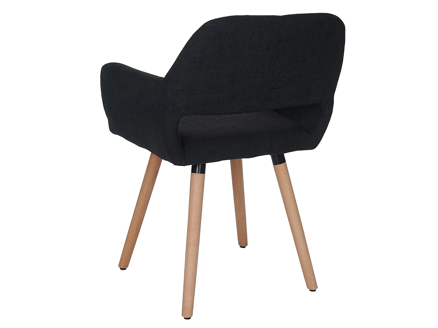 Chaise de salle à manger MCW-A50 II (lot de 6),  tissu, noir