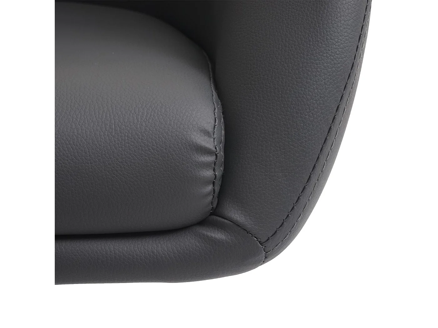 Chaise de salle à manger MCW-F19 (lot de 6),  similicuir gris