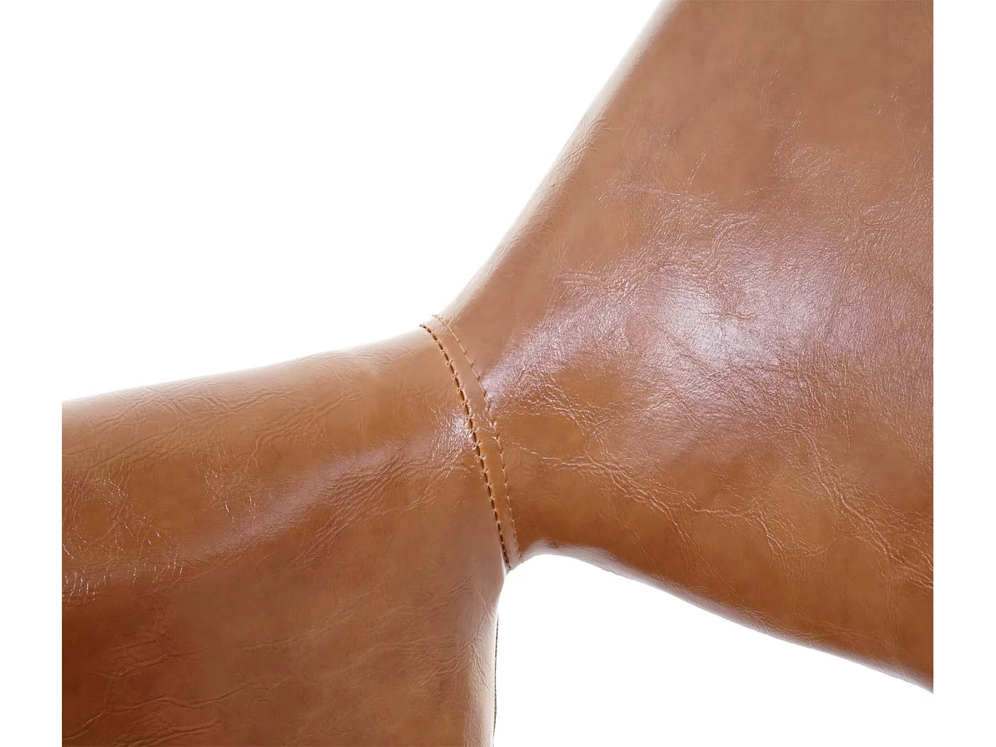 Esszimmerstuhl MCW-A50 II (6er-Set), Kunstleder, Wildlederimitat, dunkle Beine