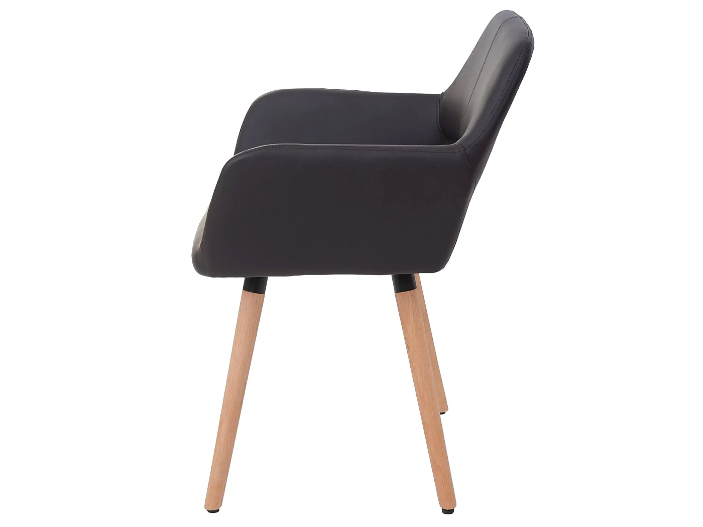 Chaise de salle à manger MCW-A50 II (lot de 6),  similicuir, marron