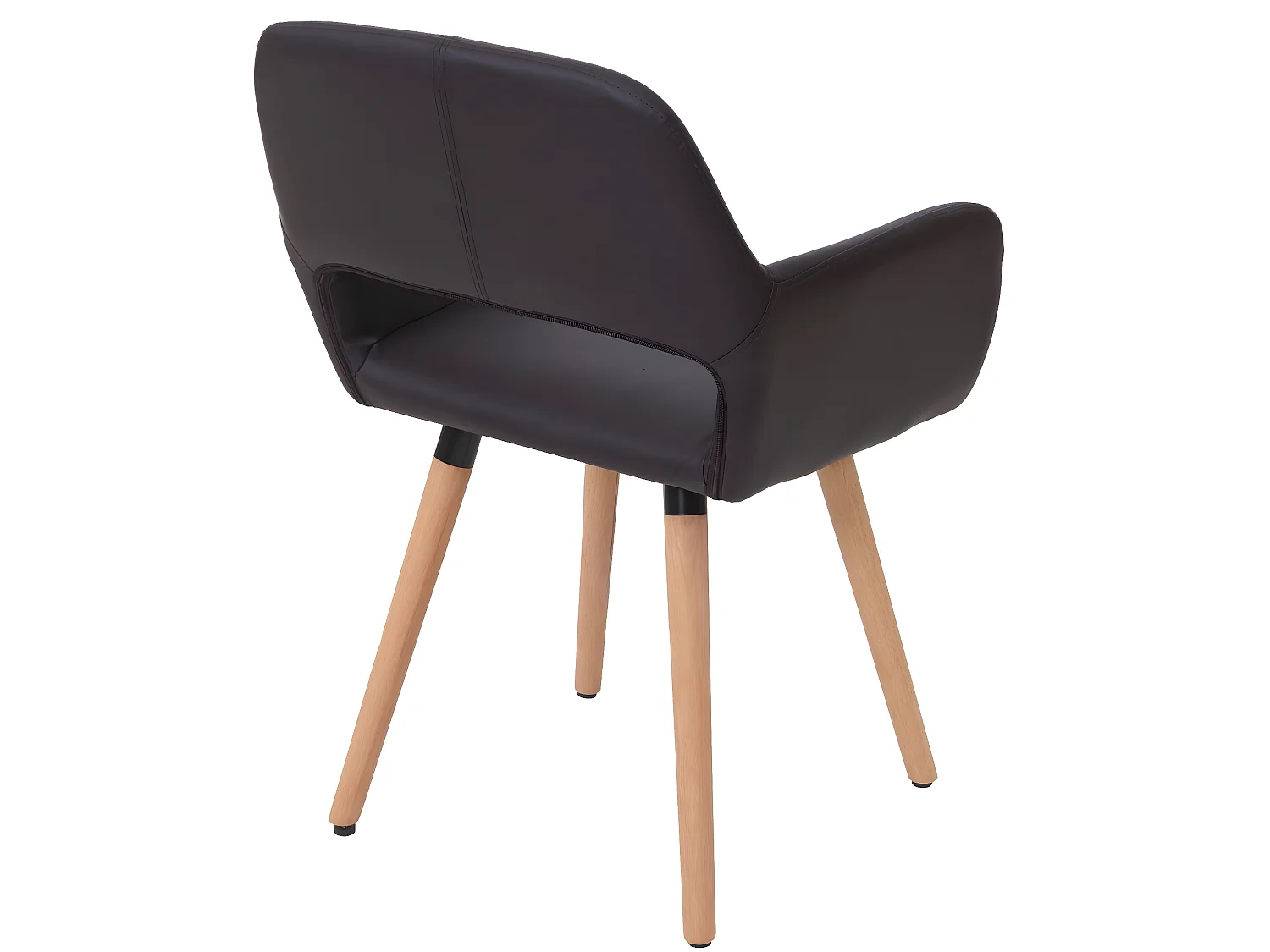 Chaise de salle à manger MCW-A50 II (lot de 6),  similicuir, marron