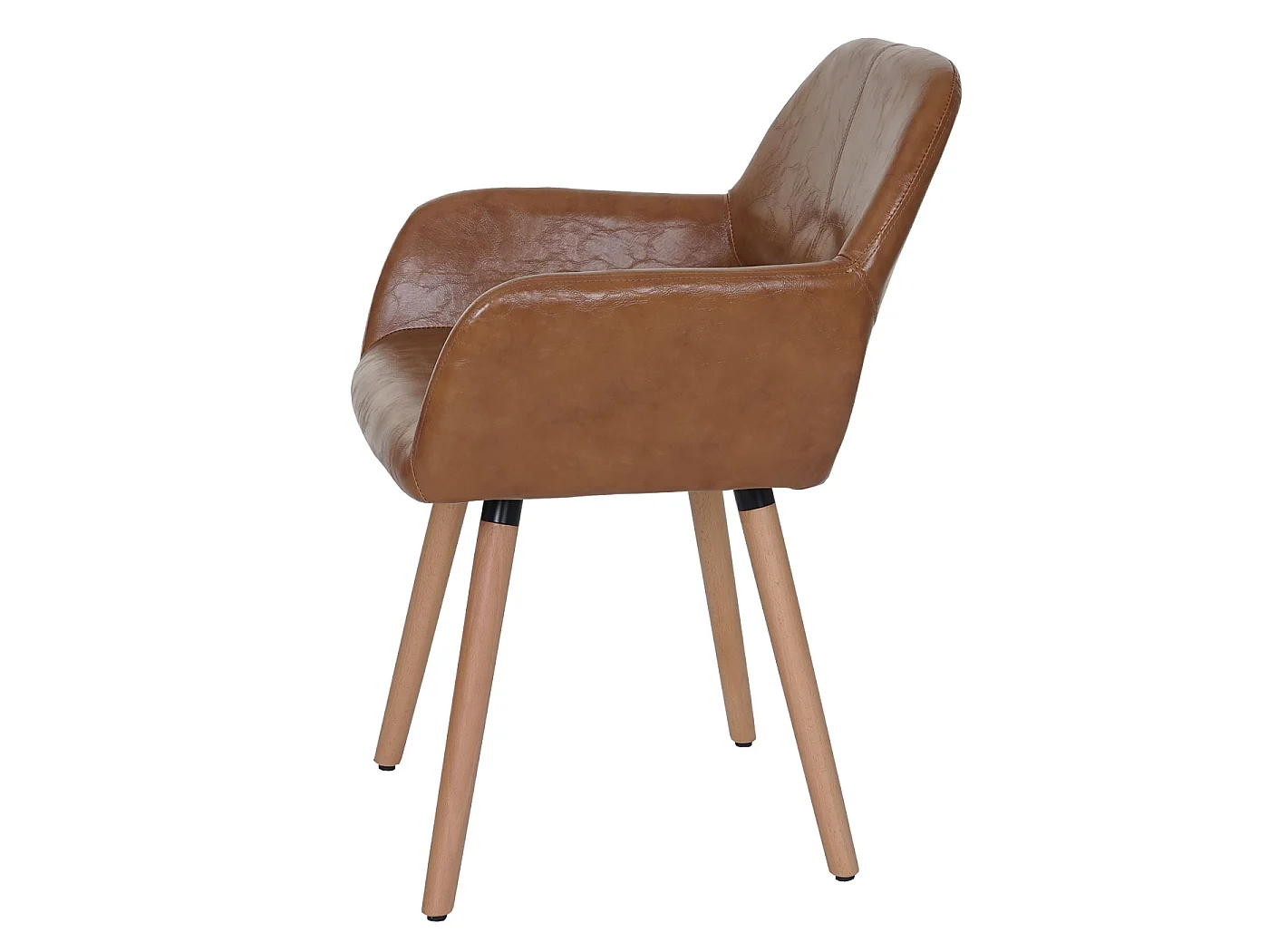 Chaise de salle à manger MCW-A50 II (lot de 6),  similicuir, aspect daim