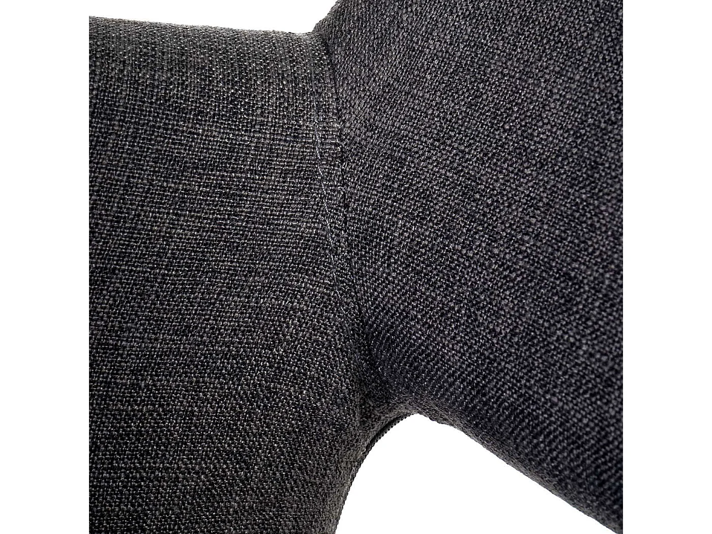 Silla de comedor MCW-A50 II (juego de 6),  textil, gris oscuro, patas claras