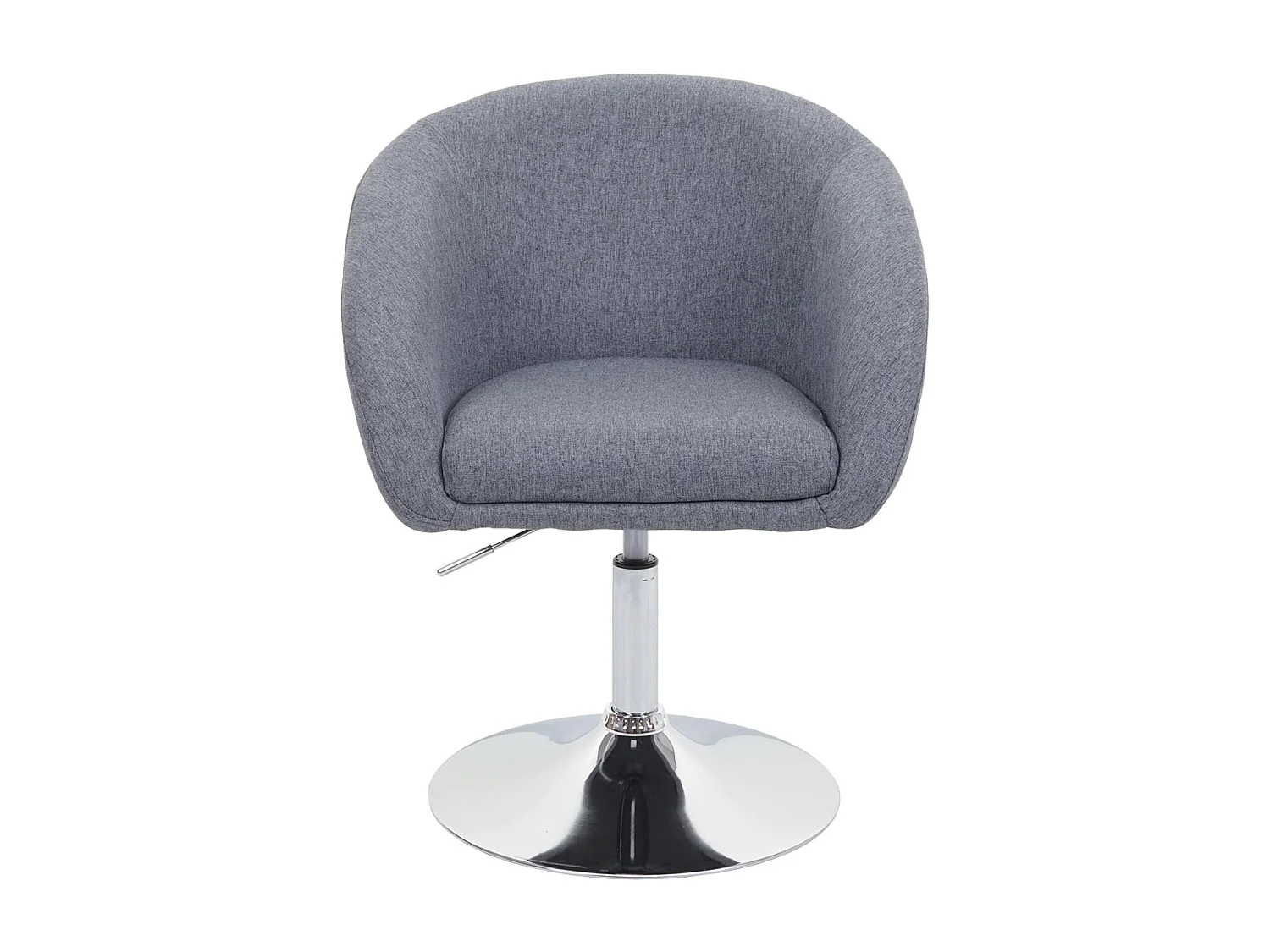 Eetkamerstoel MCW-F19 (set van 6),  stof/textiel donkergrijs