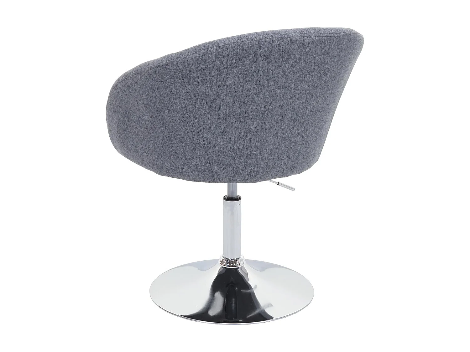 Eetkamerstoel MCW-F19 (set van 6),  stof/textiel donkergrijs