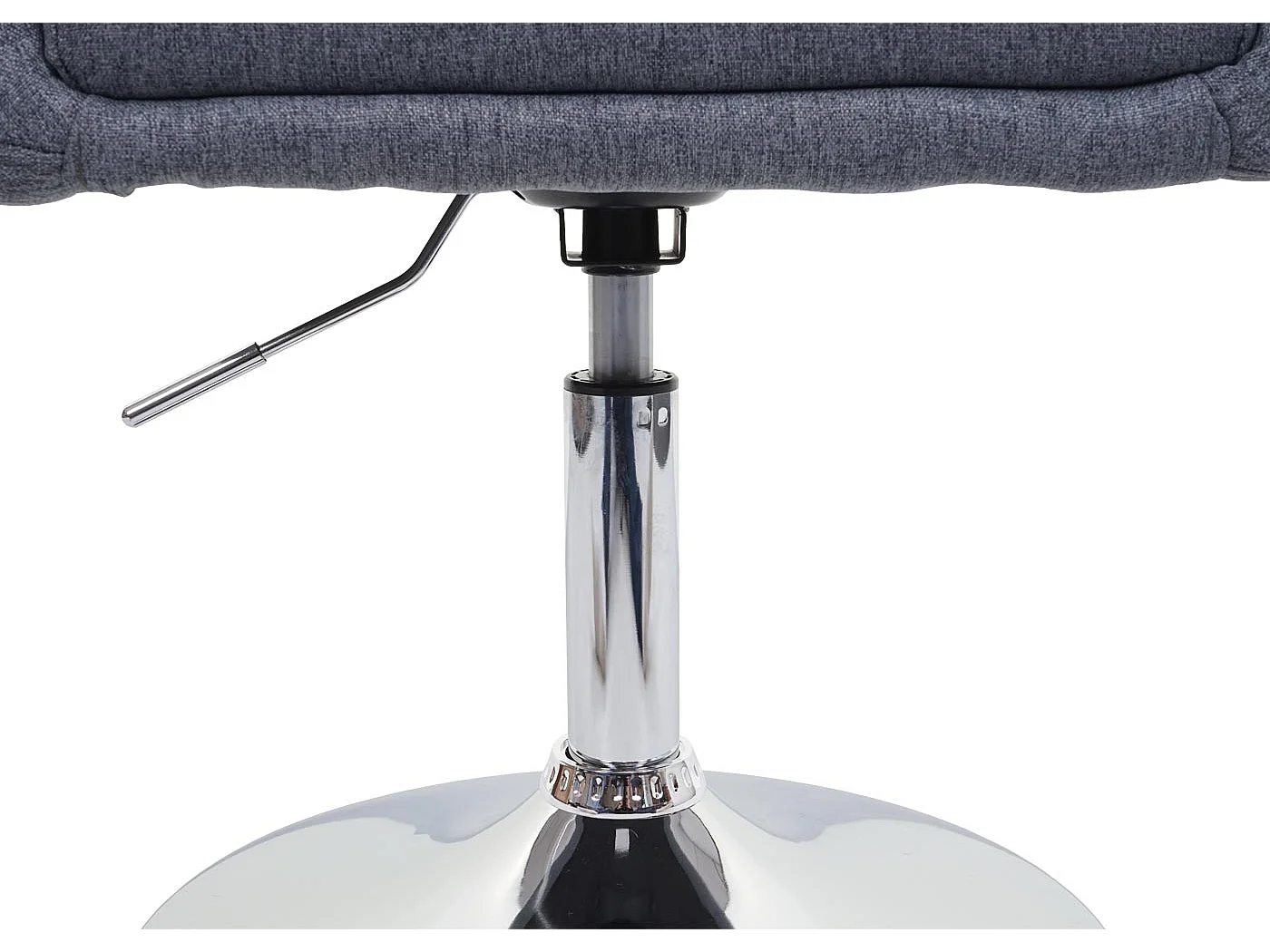 Eetkamerstoel MCW-F19 (set van 6),  stof/textiel donkergrijs