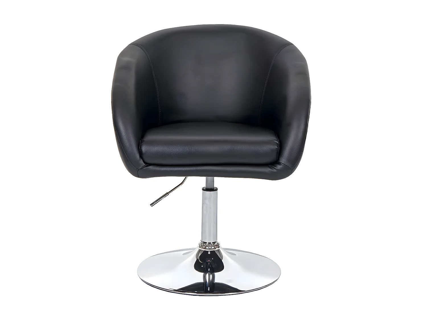 Eetkamerstoel MCW-F19 (set van 6),  kunstleer zwart