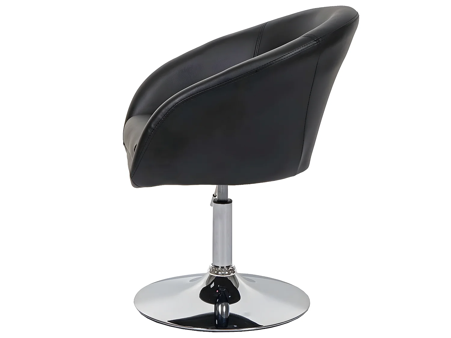 Chaise de salle à manger MCW-F19 (lot de 6),  similicuir noir