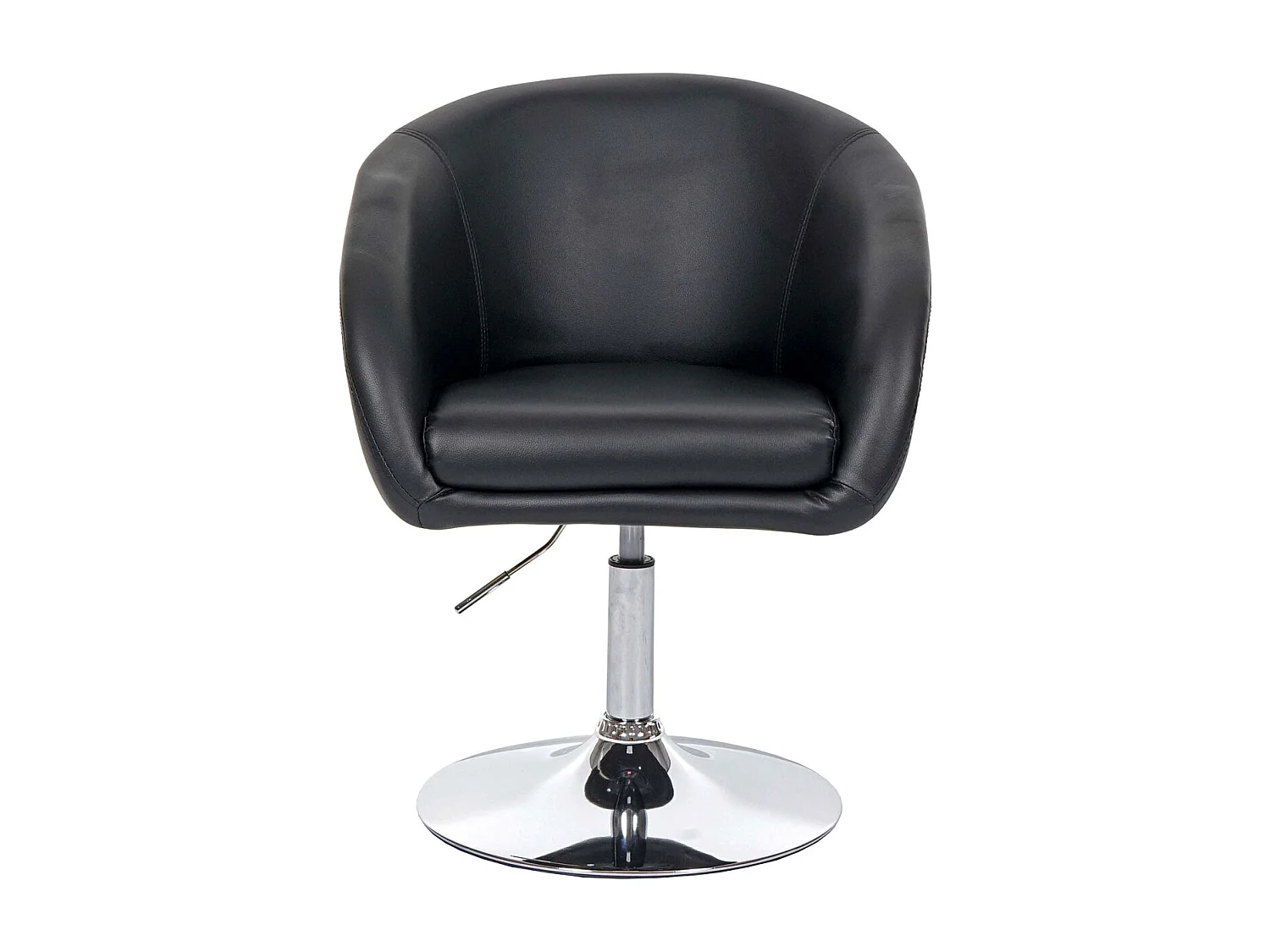 Chaise de salle à manger MCW-F19 (lot de 6),  similicuir noir