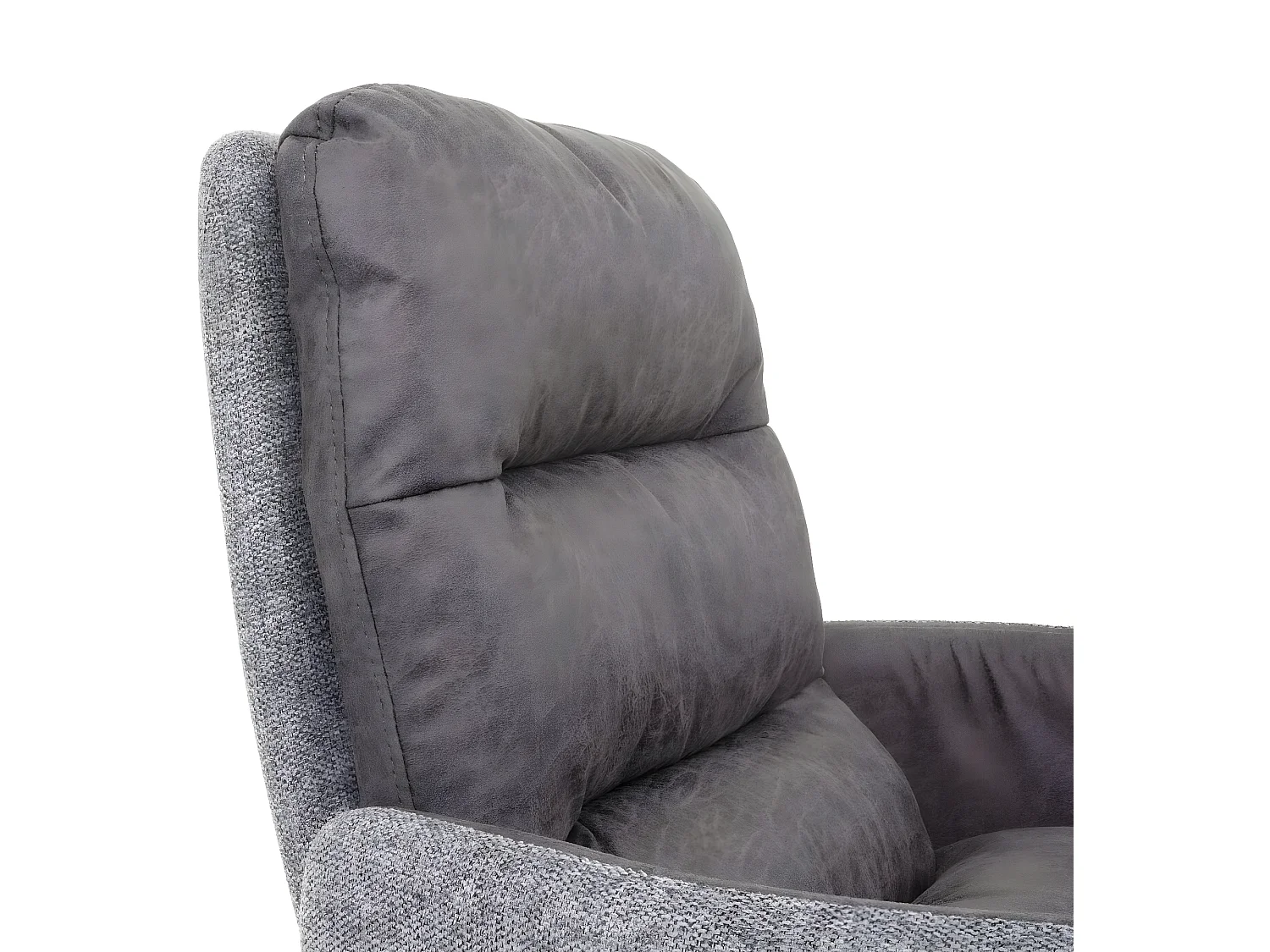 Chaise de salle à manger MCW-G66 (lot de 6),  gris clair-gris, avec accoudoirs