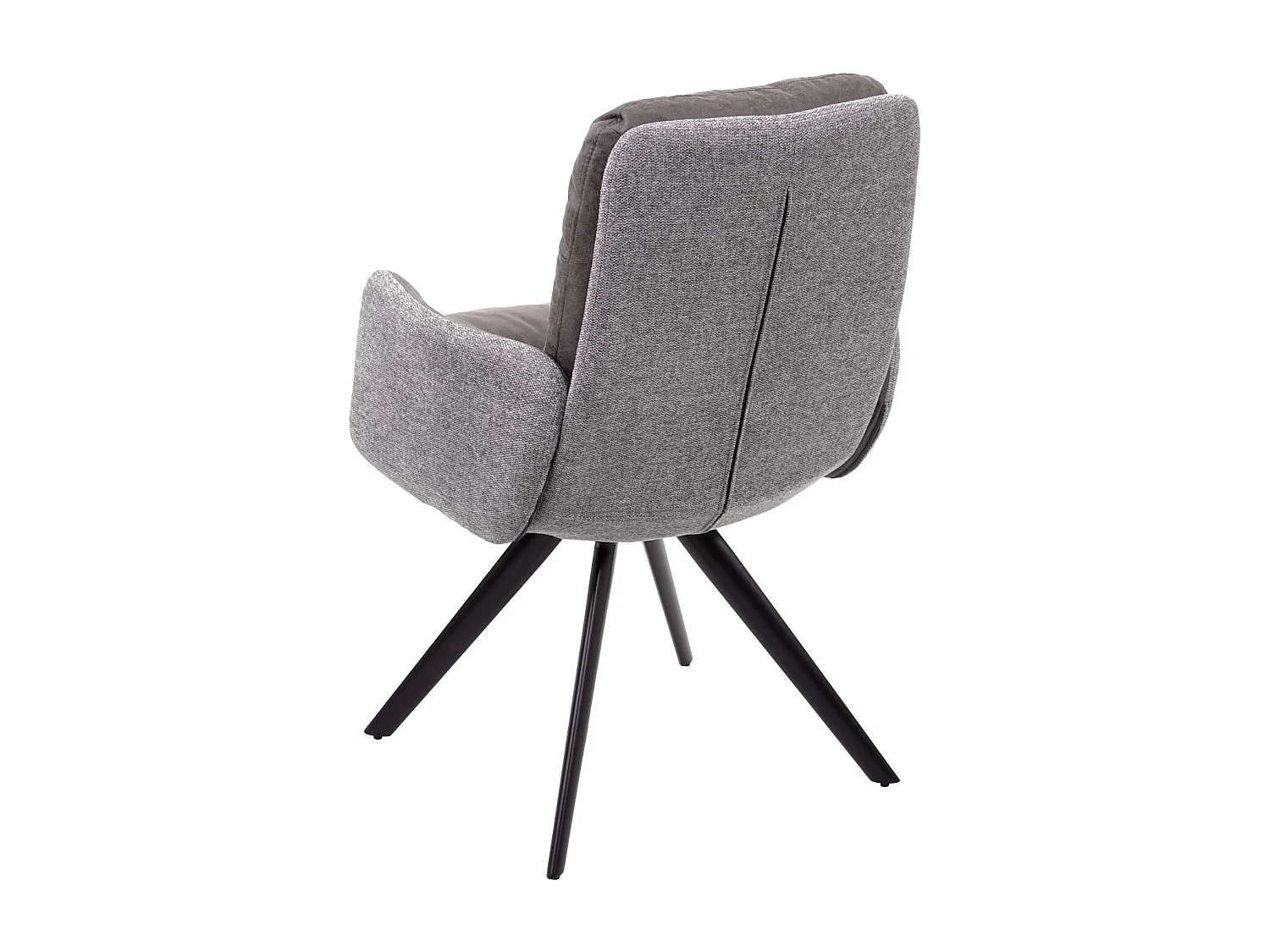 Krzesło do jadalni MCW-G66 (zestaw 6 sztuk),  jasnoszary, z podłokietnikiem