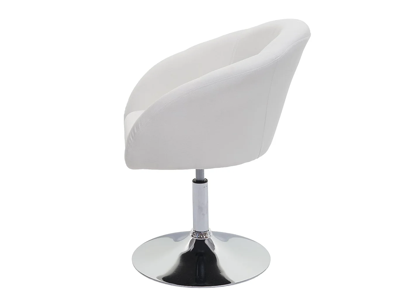 Chaise de salle à manger MCW-F19 (lot de 6),  tissu/textile crème-blanc