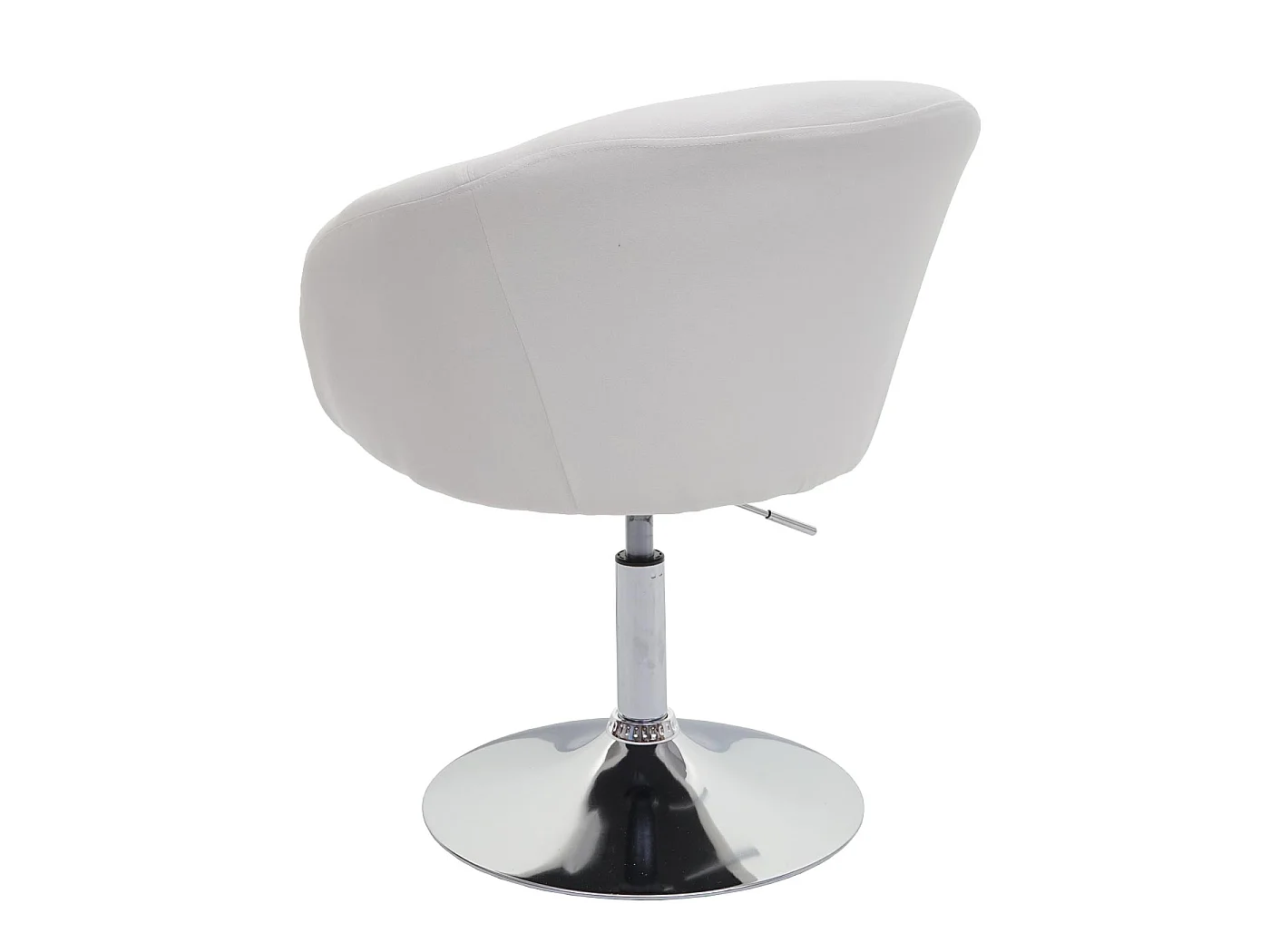 Chaise de salle à manger MCW-F19 (lot de 6),  tissu/textile crème-blanc