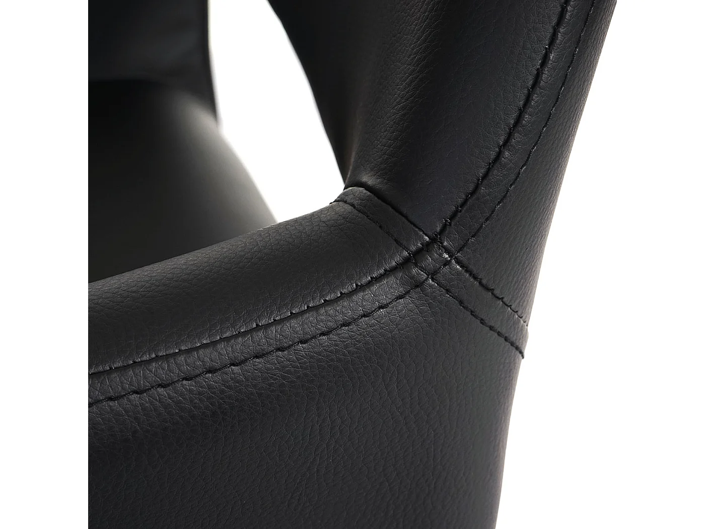 Chaise de salle à manger MCW-A50 II (lot de 6),  similicuir, noir