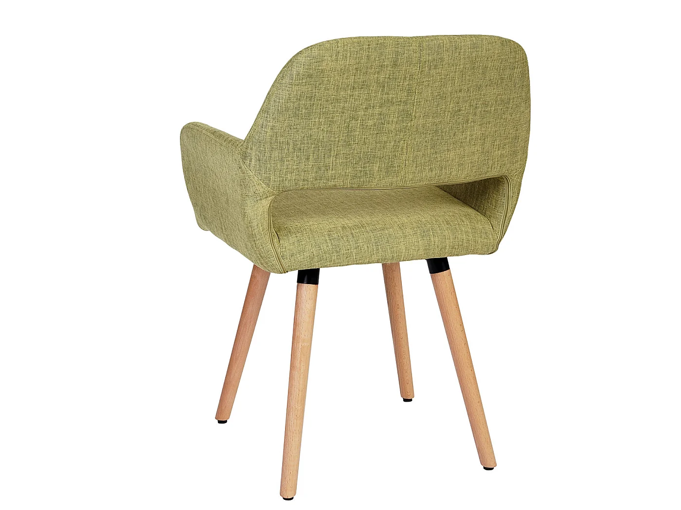 Esszimmerstuhl MCW-A50 II (6er-Set), Textil, hellgrün, helle Beine