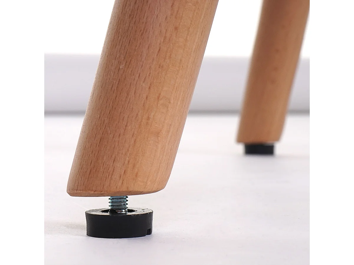 Esszimmerstuhl MCW-A50 II (6er-Set), Textil, hellgrün, helle Beine