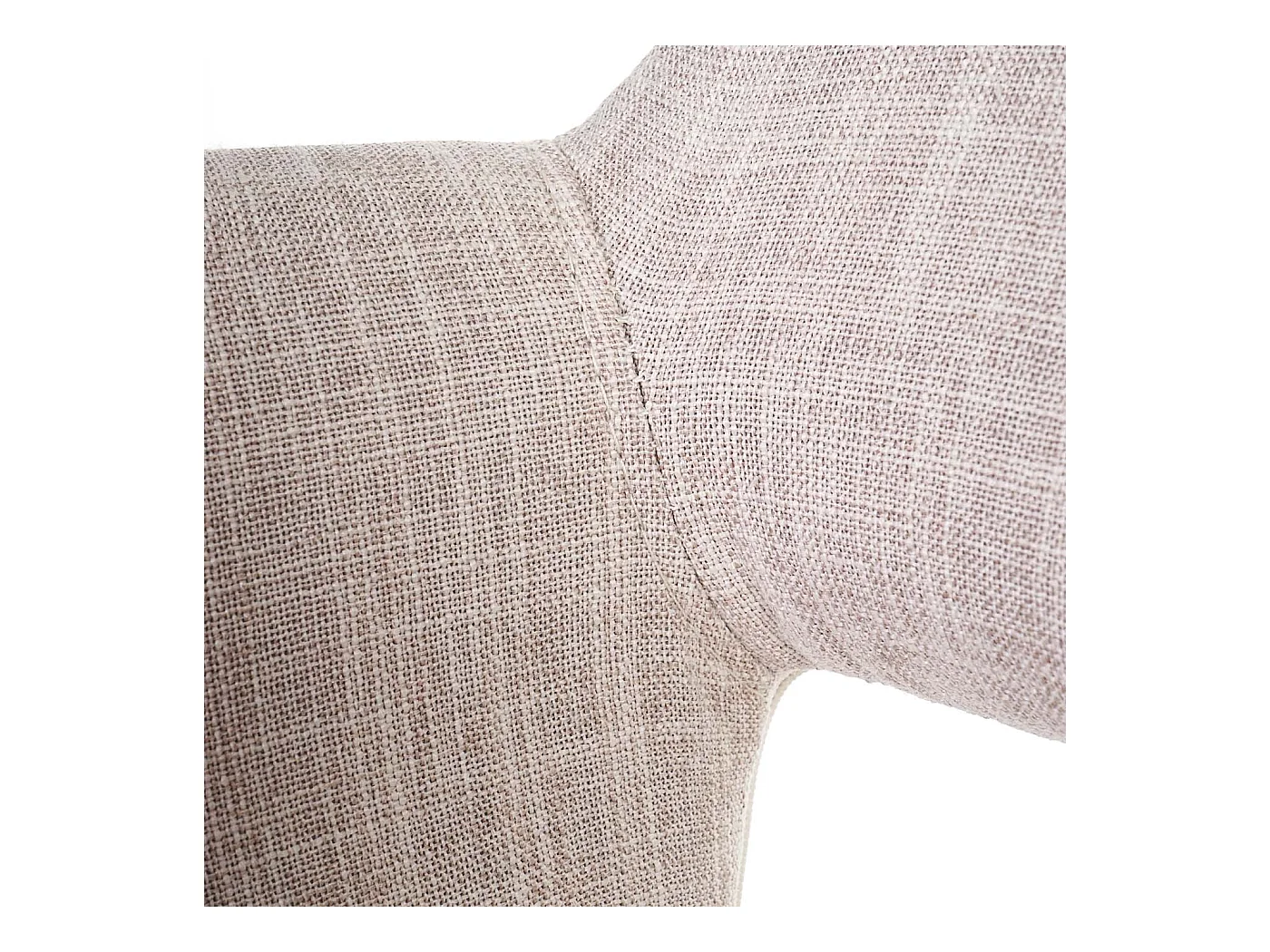 Cadeira de jantar MCW-A50 II (conjunto de 6),  têxtil, creme/cinza, pernas claras