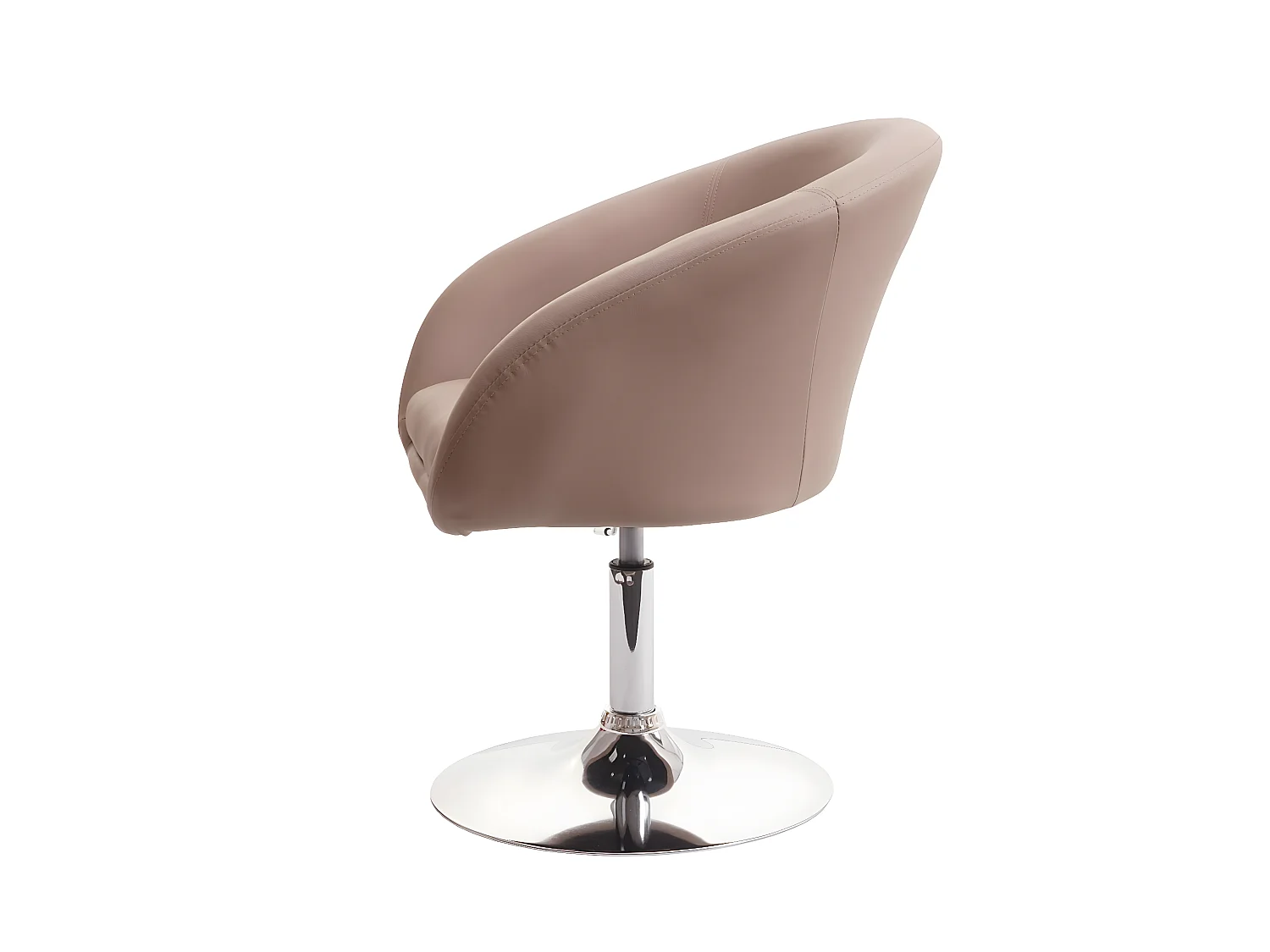 Silla de comedor MCW-F19 (juego de 6),  piel sintética taupe