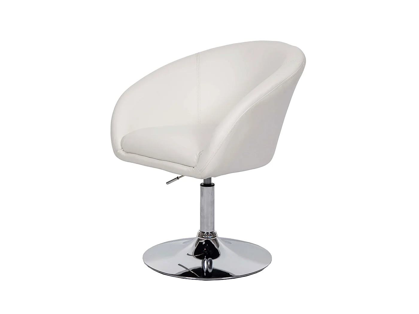 Eetkamerstoel MCW-F19 (set van 6),  kunstleer wit