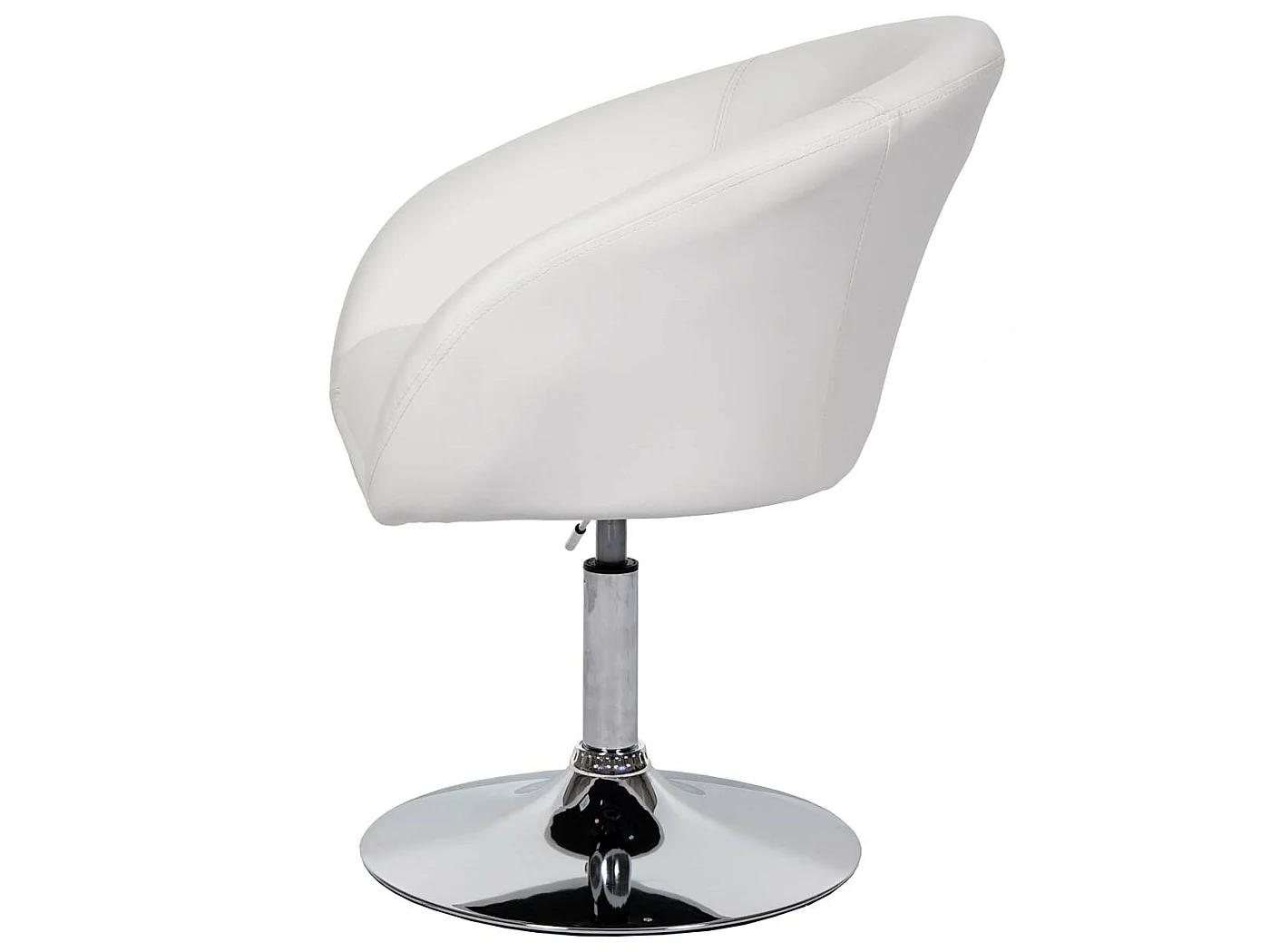 Chaise de salle à manger MCW-F19 (lot de 6),  similicuir blanc