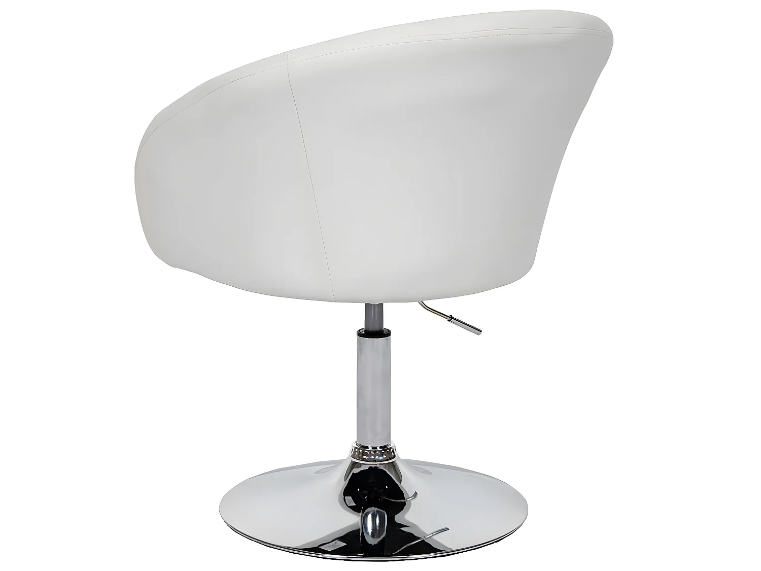 Chaise de salle à manger MCW-F19 (lot de 6),  similicuir blanc