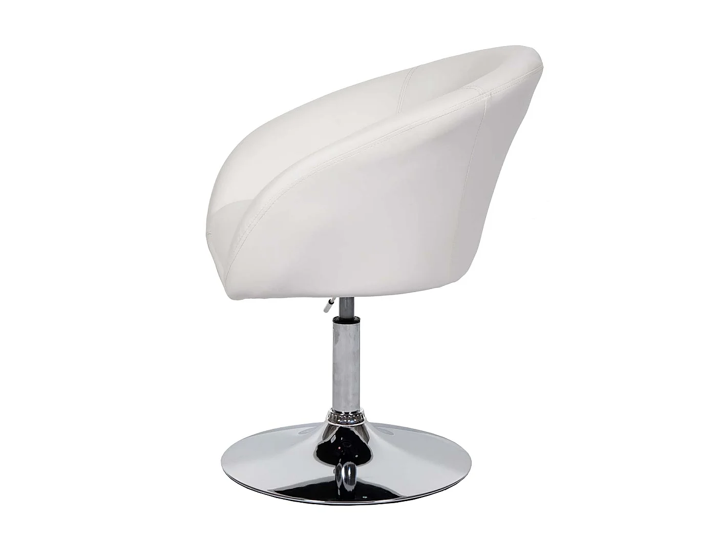 Dining chair MCW-F19 (set of 6),  white faux leather