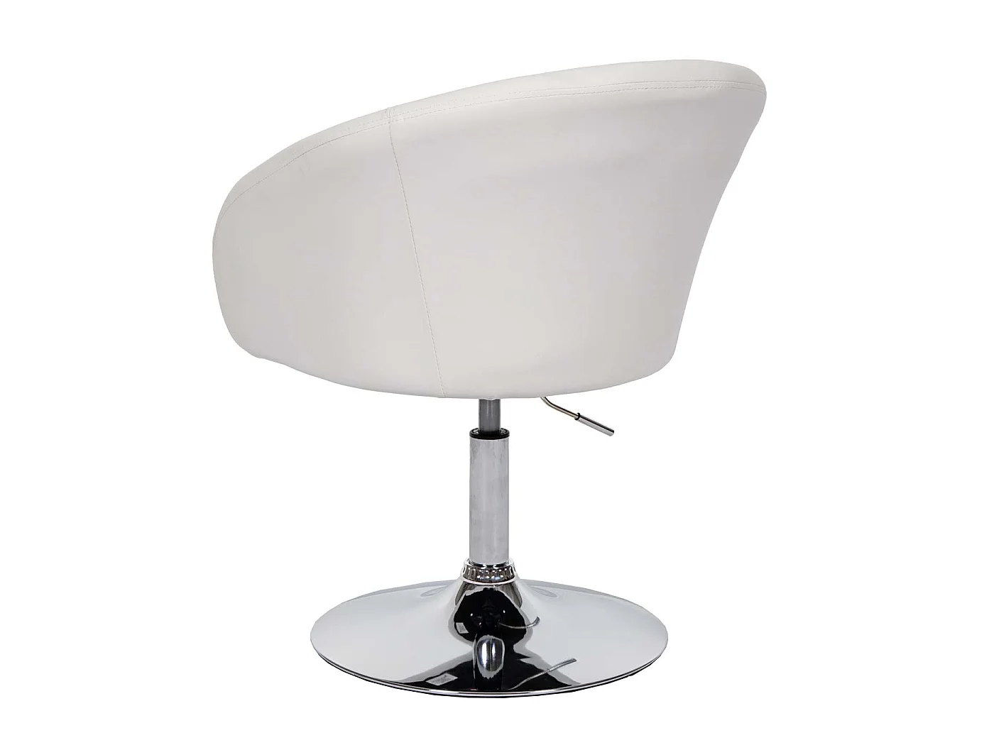 Dining chair MCW-F19 (set of 6),  white faux leather