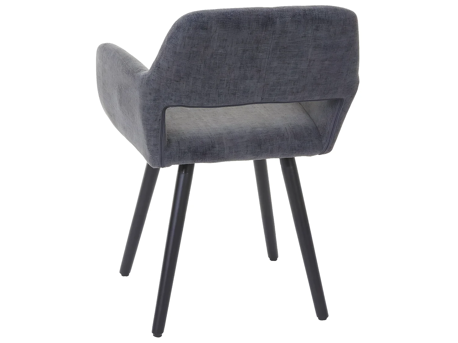 Set 6x sedie sala da pranzo soggiorno cucina MCW-A50 II design retro legno tessuto grigio gambe scure