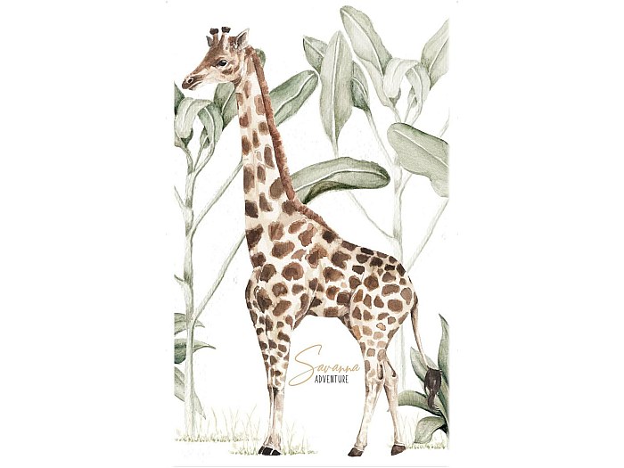 Sticker mural Girafe