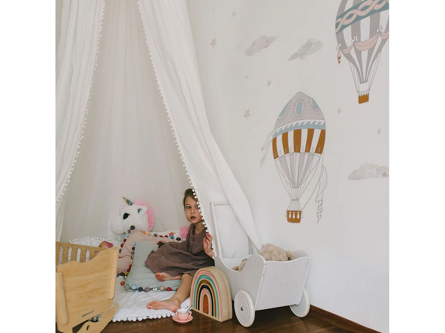 Stickers Ballons Vintage pour Chambre d'Enfant et Jouet