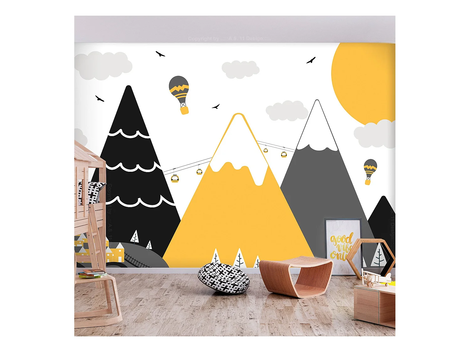 Papier peint adhésif Adventure in the Mountains - 245 x 175 cm