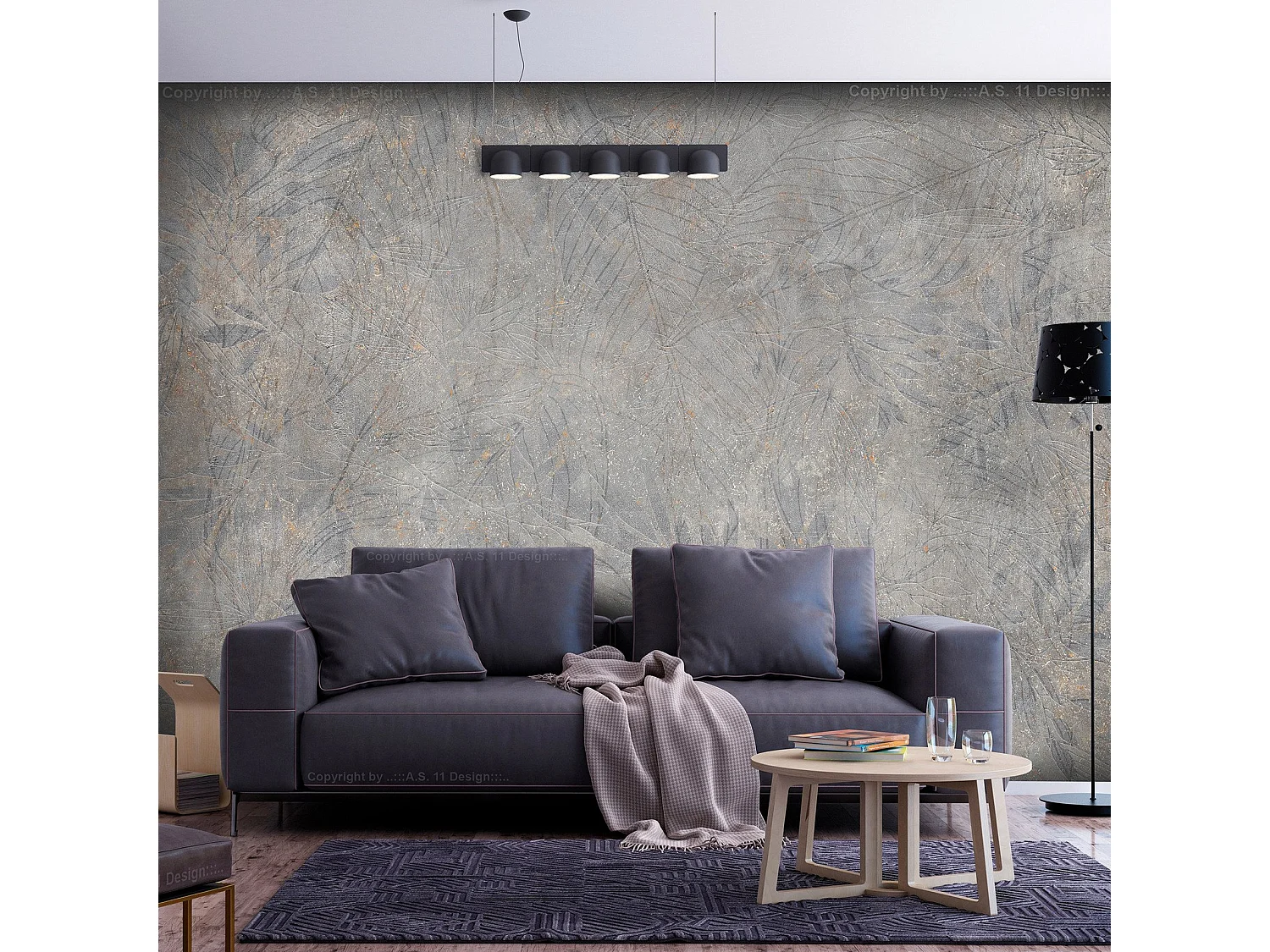 Papier peint adhésif Gray of Nature - 245 x 175 cm