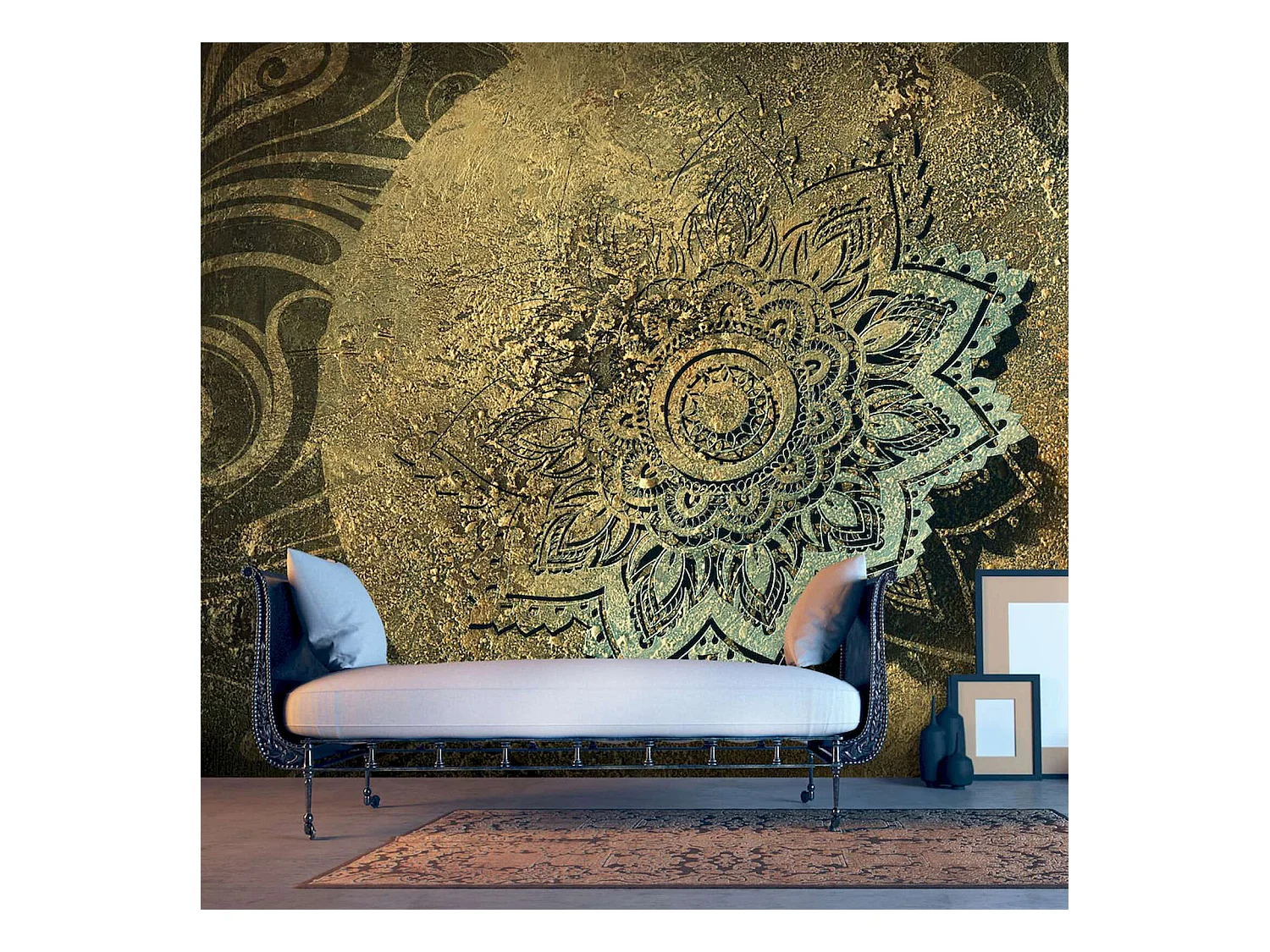 Papier peint adhésif Trésor d'or - 245 x 175 cm