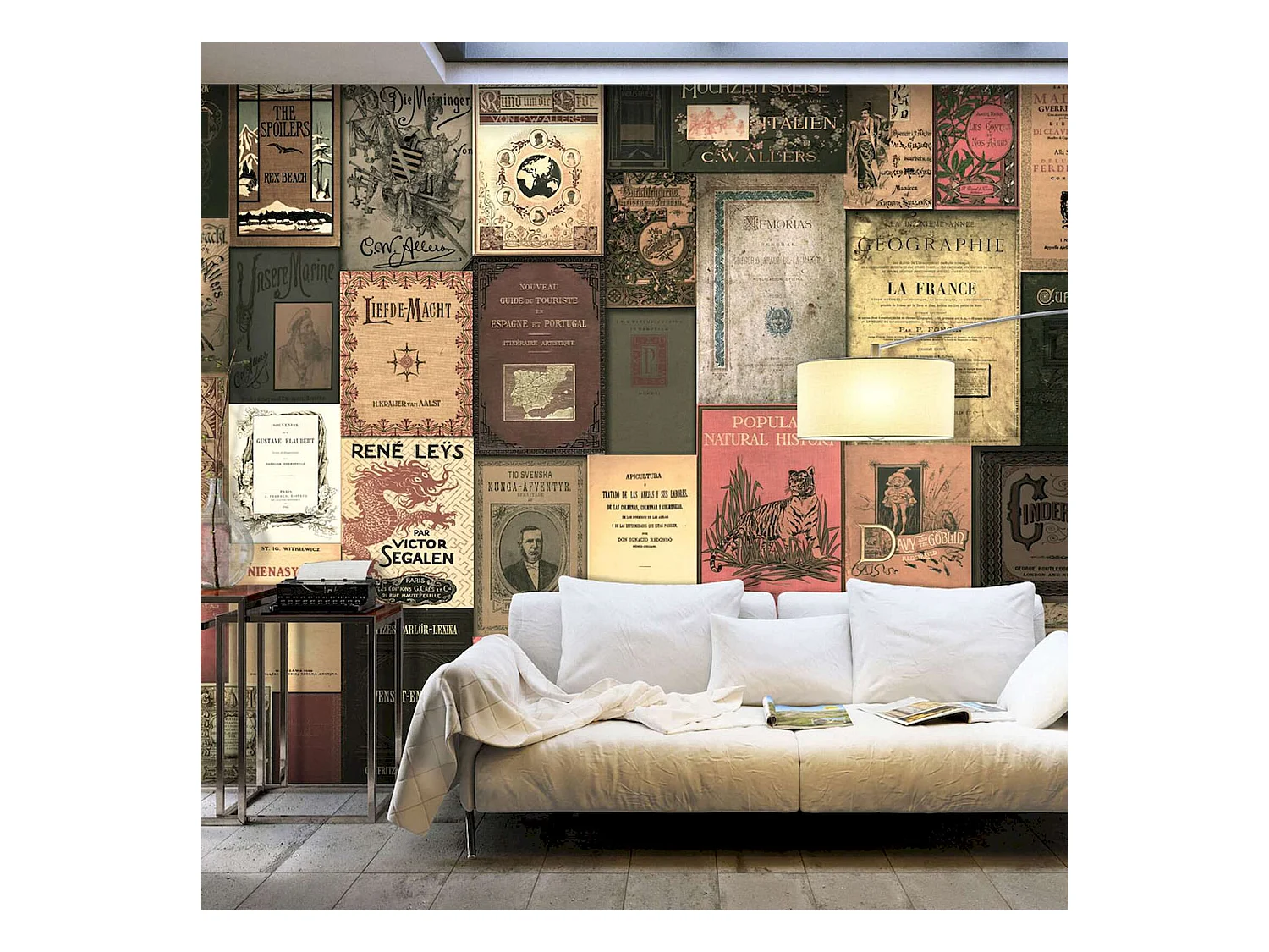 Papier peint adhésif Les livres du paradis - 245 x 175 cm