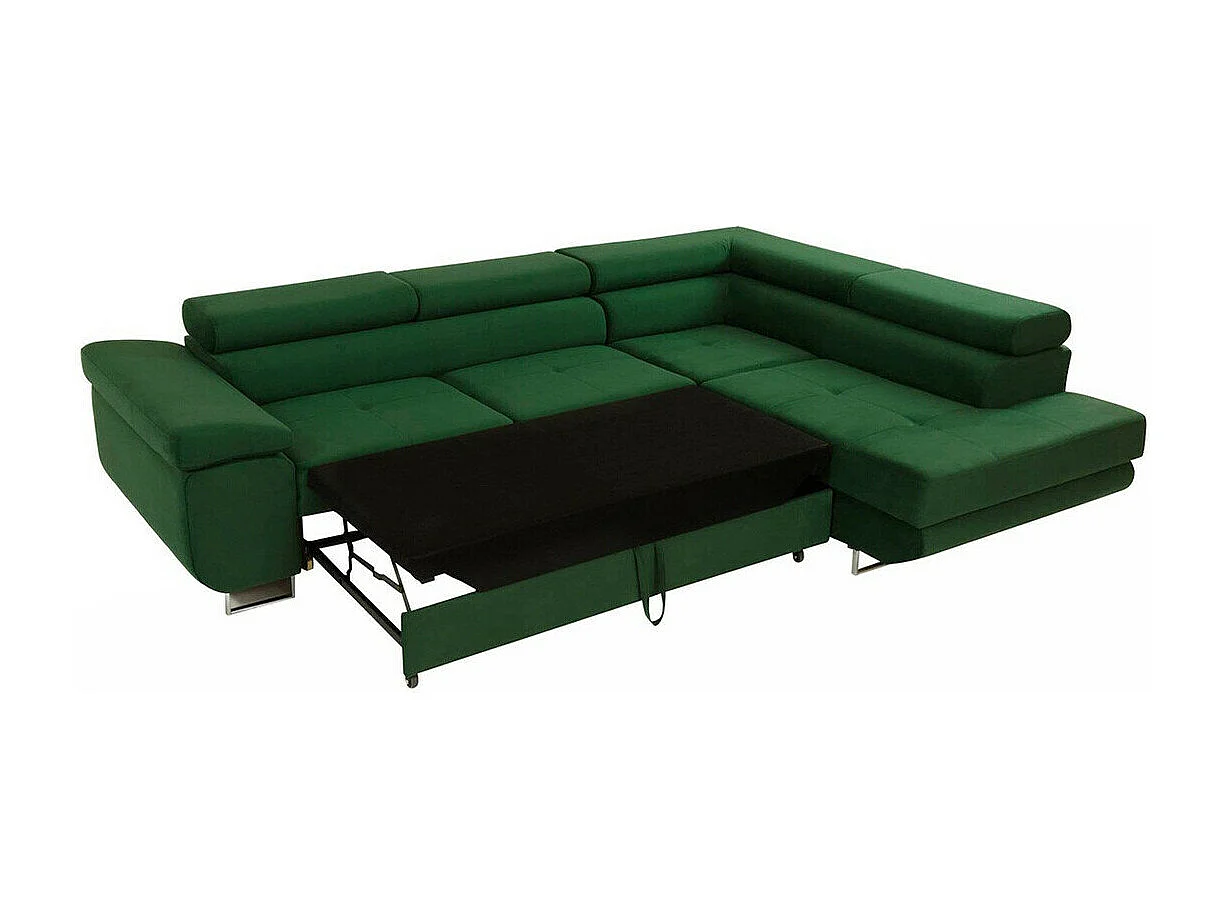 Canapé d'angle Comfivo Vinetum, Bleu, Disponible, 274x203x70cm