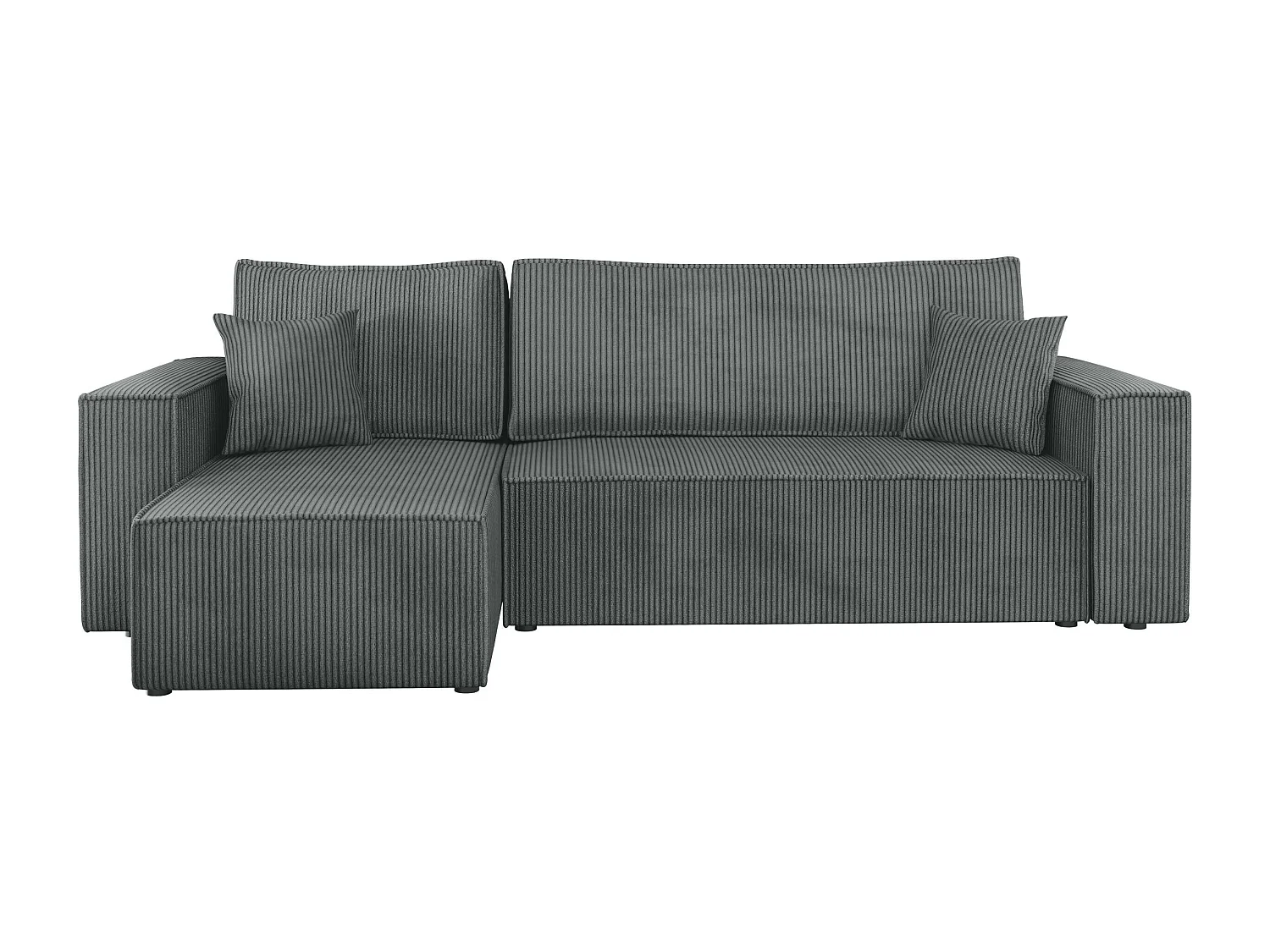 Sofá de canto Shelton 100, Cinzento, Funcionalidade de dormir