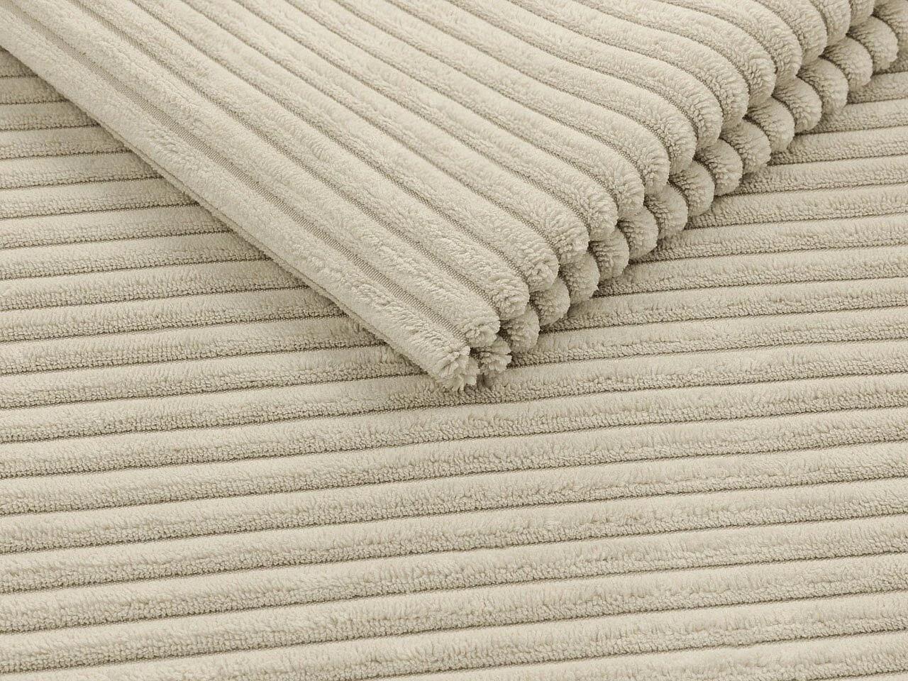 Sofá rinconero Comfivo 112, De color marrón claro, Función de descanso, Almacenaje, 265cm