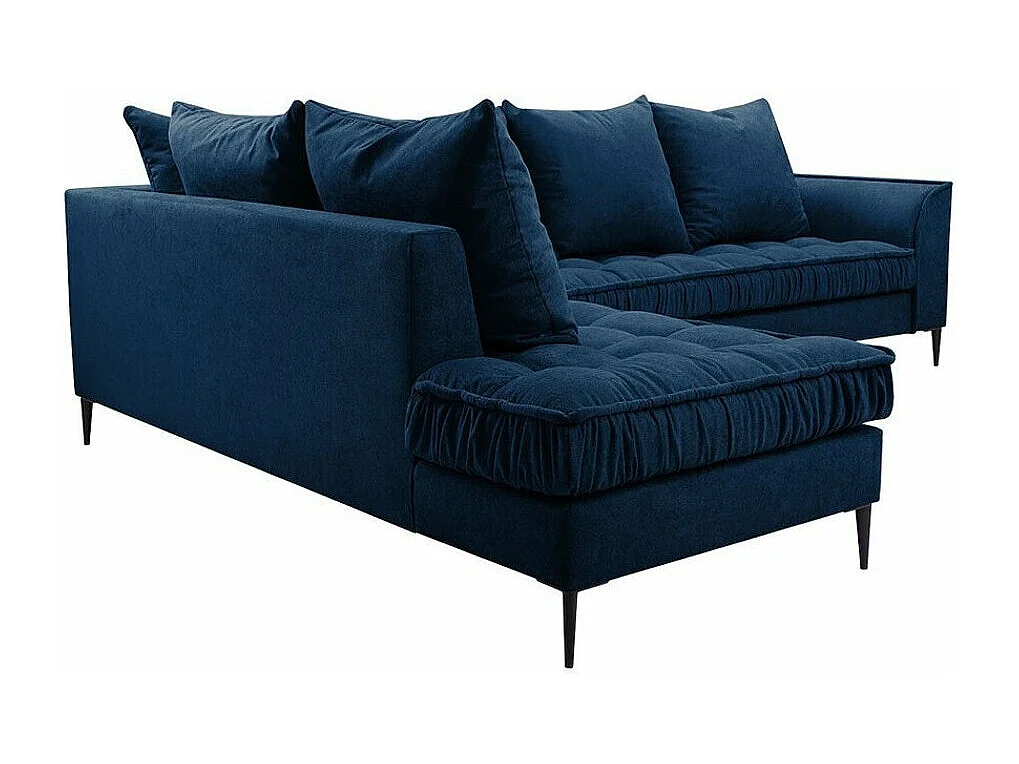 Sofá de canto Kingsport 113, Azul, Funcionalidade de dormir, 31x23x9cm