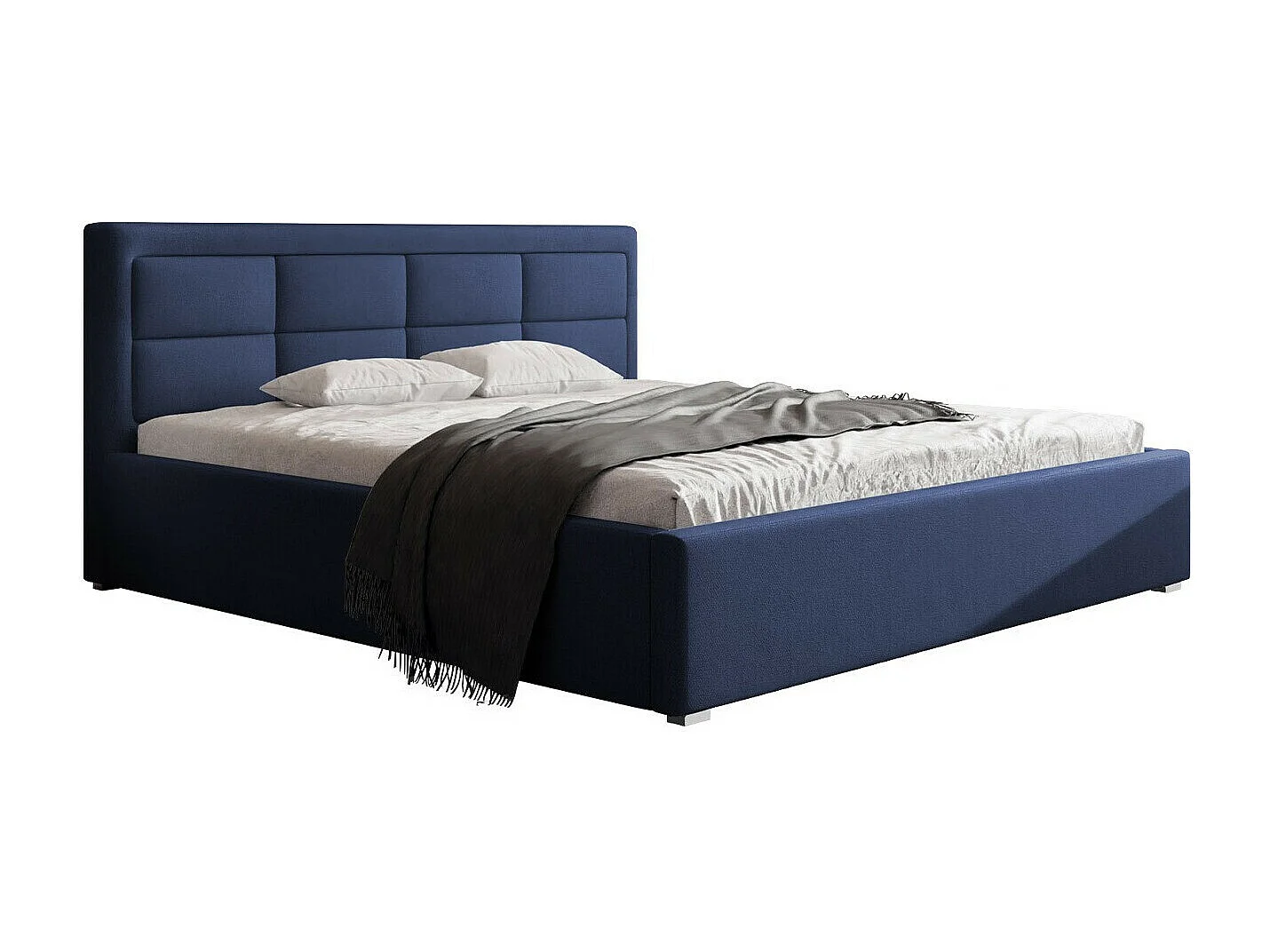Cama Pomona 103, Individuales, Azul, 120x200, Tapiz, Somieres, 140x223x93cm