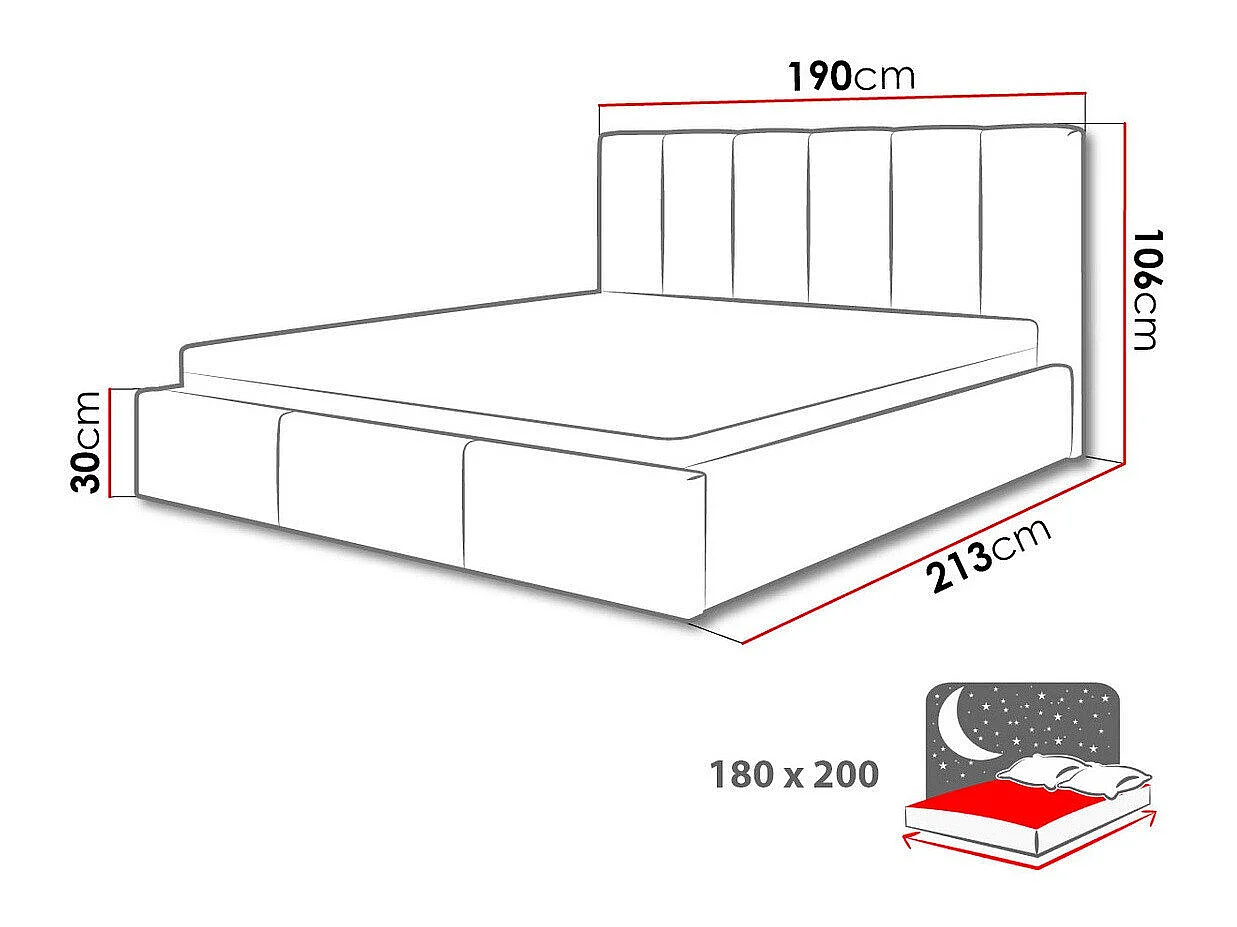 Cama ComfiDream Tirila II, Doble, Azul, Tapiz, Somieres, 19x21x11cm
