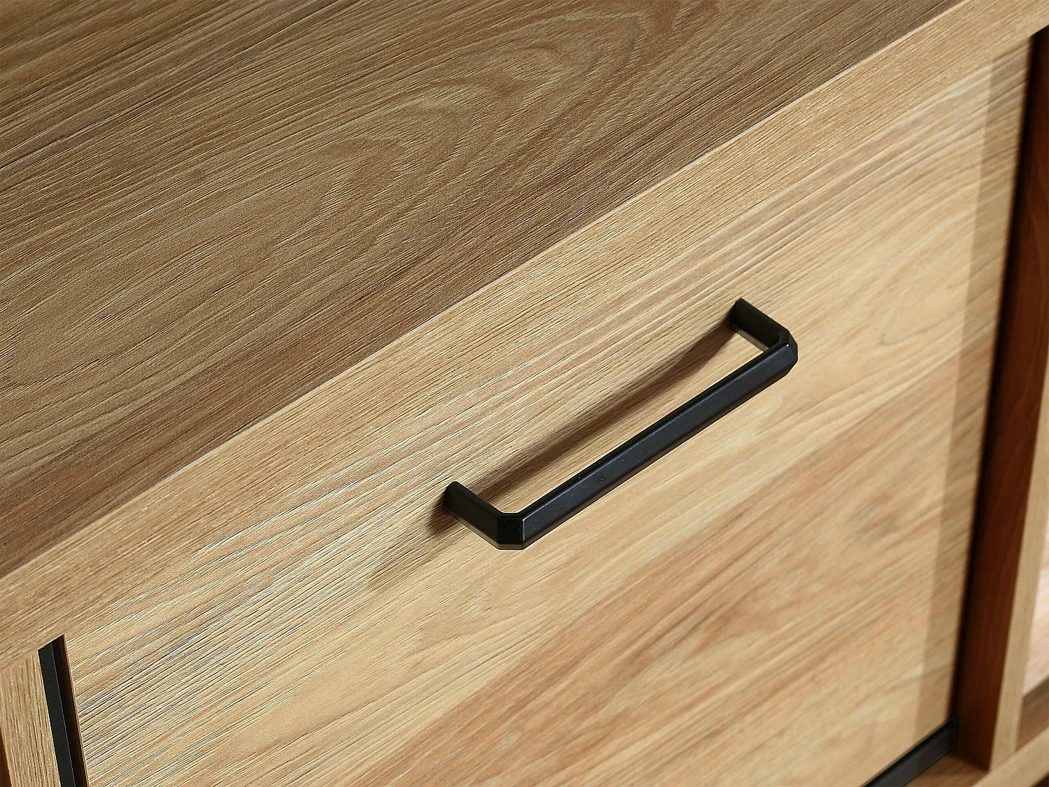 Commode Etrmoni 104, Clair bois, Tiroirs et portes, Nombre de tiroirs: 2, 101x135x41cm