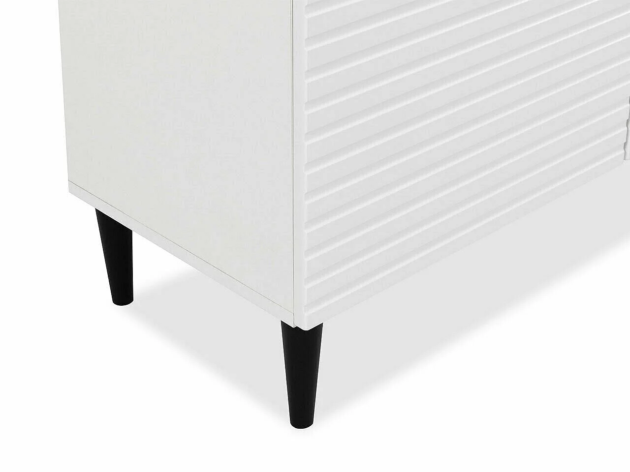 Cómoda Comfivo Mavmono 100, Blanco, Con cajones y puertas, 76x104x40cm