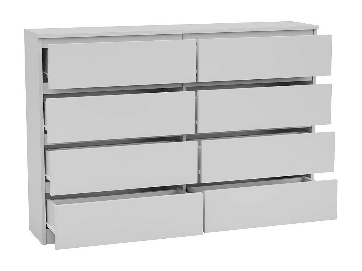 Cómoda Comfivo Structor III, Blanco, Con cajones, Número de cajones: 8, 100x138x40cm