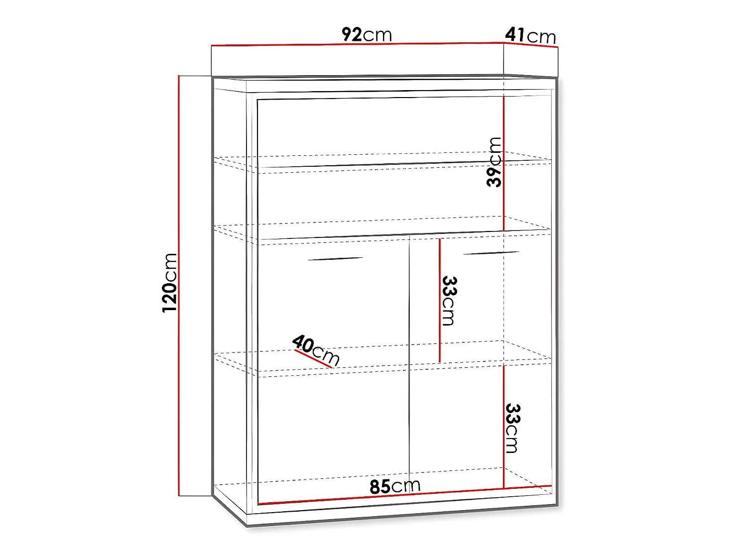 Cómoda Etrmoni 103, Luminoso madera, Con cajones y puertas, Número de cajones: 2, 120cm