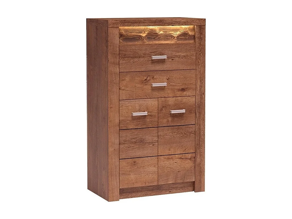 Cómoda Serfeno 103, Fresno, Con cajones y puertas, Número de cajones: 2, 127x76x42cm