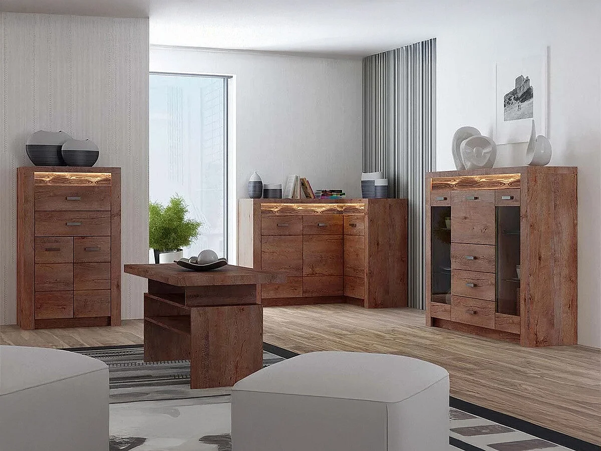 Commode Serfeno 103, Frêne, Tiroirs et portes, Nombre de tiroirs: 2, 127x76x42cm