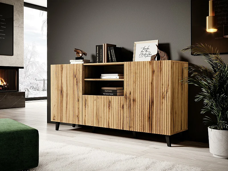 Cómoda Remeta 109, Com gavetas e portas, Número de gavetas: 1