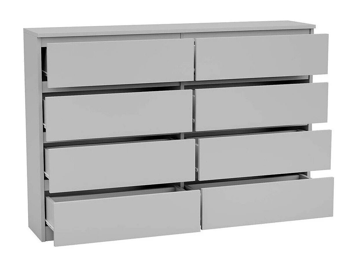 Commode Comfivo Structor III, Noir, Avec tiroirs, Nombre de tiroirs: 8, 100x138x40cm