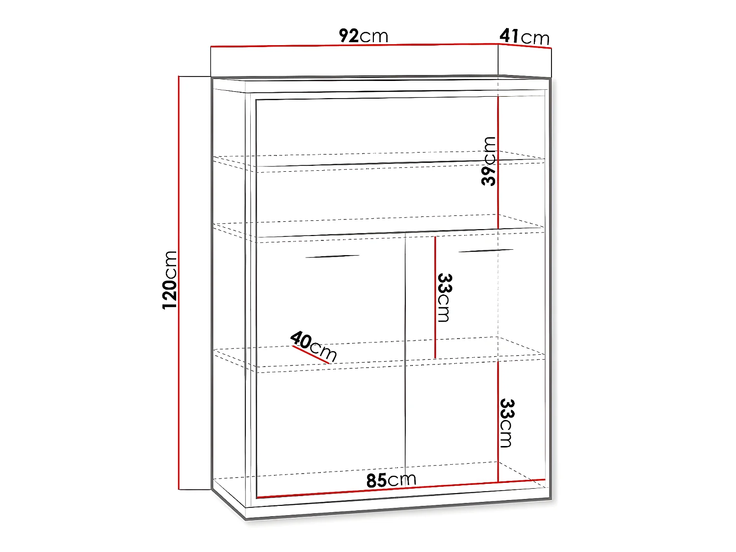 Cómoda Etrmoni 103, Luminoso madera, Con cajones y puertas, Número de cajones: 2, 120cm